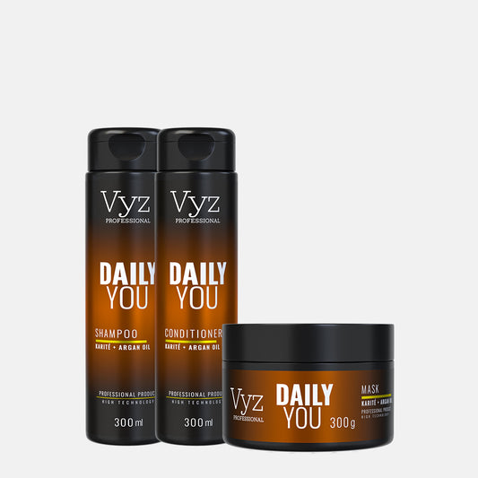 Kit Shampoo, Condicionador e Mascara DAILY YOU