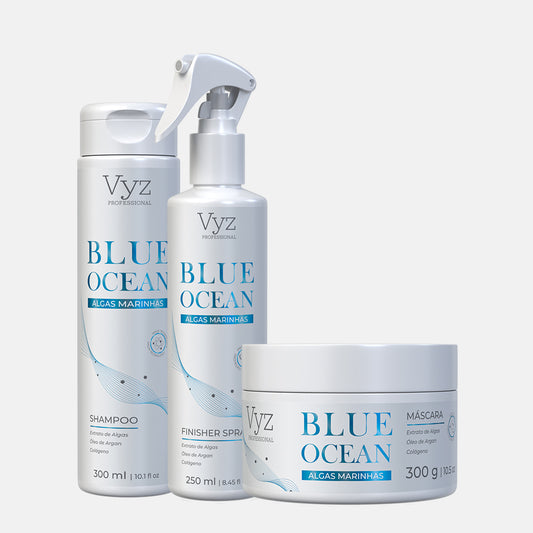 Kit Shampoo e Mascara e Finisher BLUE OCEAN