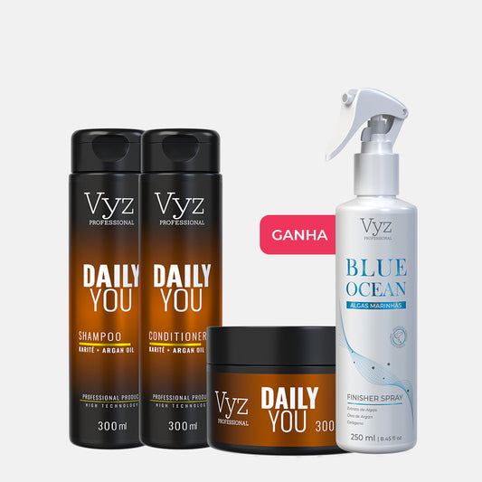 Shampoo, Condicionador e Mascara DAILY YOU - GANHA Finisher 250ml